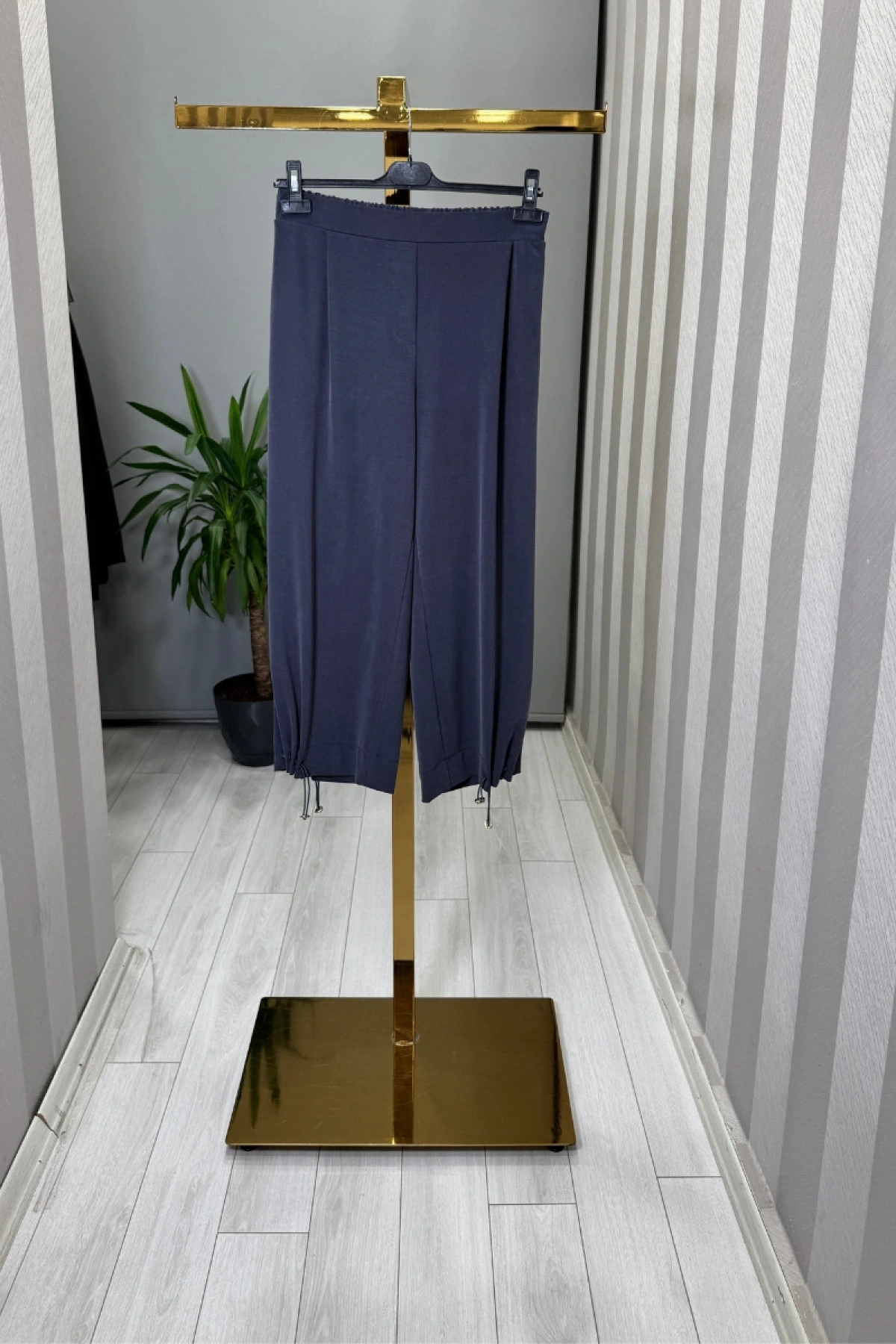 Sentez Paçası Kapsüllü Aura Şalvar Lacivert 5615