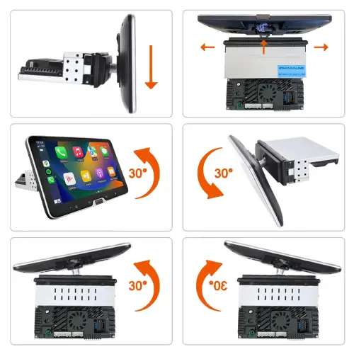 Android Multimedya Ekran Dönen Kafa 10 İnç 2+32GB Carplay ES-P8008