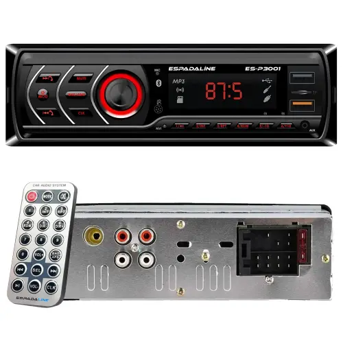 ES-P3001 Oto Teyp 4x50 Watt Bluetooth Dual Usb Tf Aux App Kontrol