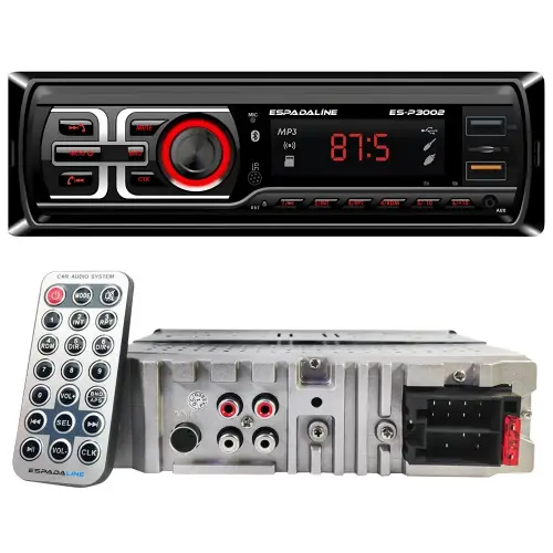 ES-P3002 Oto Teyp 4x50 Watt Bluetooth Dual Usb Tf Aux App Kontrol