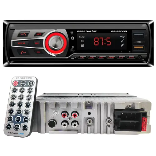 ES-P3003 Oto Teyp 4x50 Watt Bluetooth Dual Usb Tf Aux App Kontrol