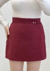 KEMER DETAYLI ŞORT ETEK