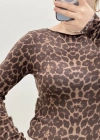LEOPAR KAŞMİR BLUZ