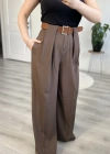 SÜET KEMERLİ TASARIM PANTOLON