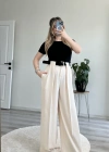 SÜET KEMERLİ TASARIM PANTOLON