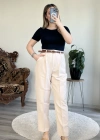 KEMERLİ CEP KAPAKLI PANTOLON