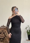 TÜL TAŞLI ELBİSE