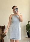 BAĞCIKLI KOT ELBİSE