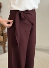 BAĞLAMALI KETEN PANTOLON