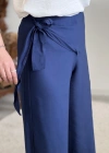 BAĞLAMALI KETEN PANTOLON