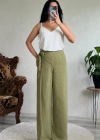 BAĞLAMALI KETEN PANTOLON