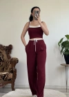 KEMER DETEYLI CROP TAKIM
