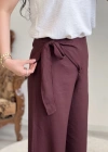 BAĞLAMALI KETEN PANTOLON