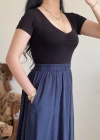 ÖN BÜZGÜLÜ V YAKA CROP