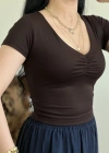 ÖN BÜZGÜLÜ V YAKA CROP