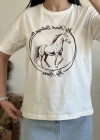 QUZU NAKIŞLI T-SHIRT