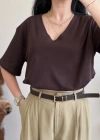 V YAKA BASIC T-SHIRT