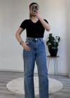 V YAKA DANTEL DETAY YARIM KOL BODY