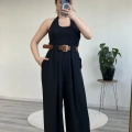 SÜET KEMERLİ TASARIM PANTOLON