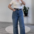 V YAKA DANTEL DETAY YARIM KOL BODY