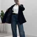 BLAZER CEKET ÇİZGİLİ ASTARLI