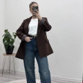 BLAZER CEKET ÇİZGİLİ ASTARLI