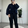 FIRFIR DETAYLI PAMUKLU ŞİFON BLUZ
