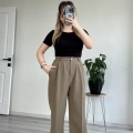 BELİ LASTİKLİ KUMAŞ PANTOLON