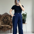 BELİ LASTİKLİ KUMAŞ PANTOLON