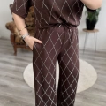 TAŞLI BAKLAVA DESENLİ TAKIM