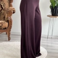 YAN PİLE ŞALVAR PANTOLON