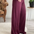 YAN PİLE ŞALVAR PANTOLON