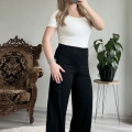 YAN PİLE ŞALVAR PANTOLON