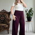 YAN PİLE ŞALVAR PANTOLON