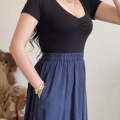 ÖN BÜZGÜLÜ V YAKA CROP