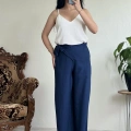 BAĞLAMALI KETEN PANTOLON