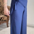 BAĞLAMALI KETEN PANTOLON