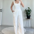 FİLAMLI KETEN PANTOLON