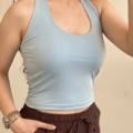 HALTER YAKA BASİC BLUZ