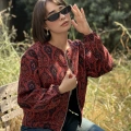 ETNİK DESEN BOMBER CEKET