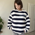 ÖN ARKA BASKI ÇİZGİLİ SWEAT