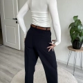 KAROL KEMERLİ HAVUÇ KESİM PANTOLON