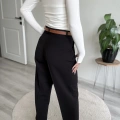 KAROL KEMERLİ HAVUÇ KESİM PANTOLON
