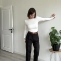 KAROL KEMERLİ HAVUÇ KESİM PANTOLON