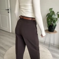 KAROL KEMERLİ HAVUÇ KESİM PANTOLON