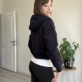 ÜÇ İPLİK CROP FERMUARLI HIRKA