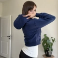 ÜÇ İPLİK CROP FERMUARLI HIRKA