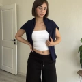 BEL KATLAMA ÜÇ İPLİK EŞOFMAN ALTI