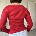 İKİ YANI BÜZGÜLÜ KAYIK YAKA BLUZ