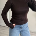 PARMAK GEÇMELİ YUVARLAK YAKA BODY